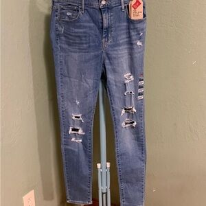 Levi's High Rise Distressed Blue Jeans Size 32